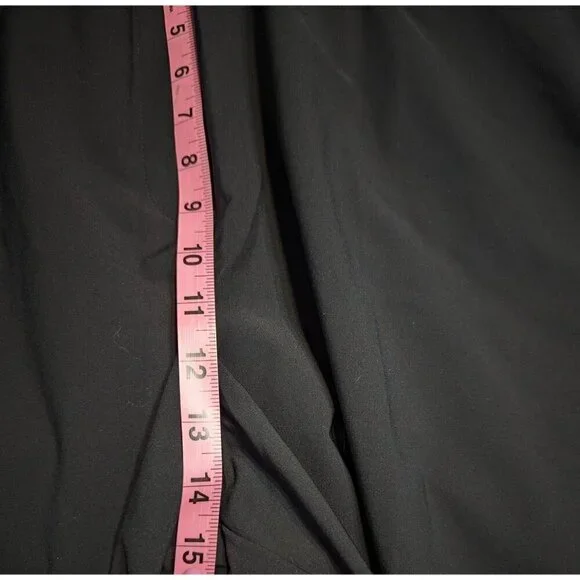 Lane Bryant Wide Leg On The Go Mid Rise Draped Trouser Pants Black Size … - Picture 11 of 12